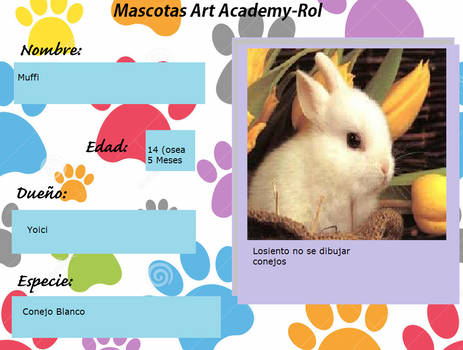 Ficha de mascota para Art Academi