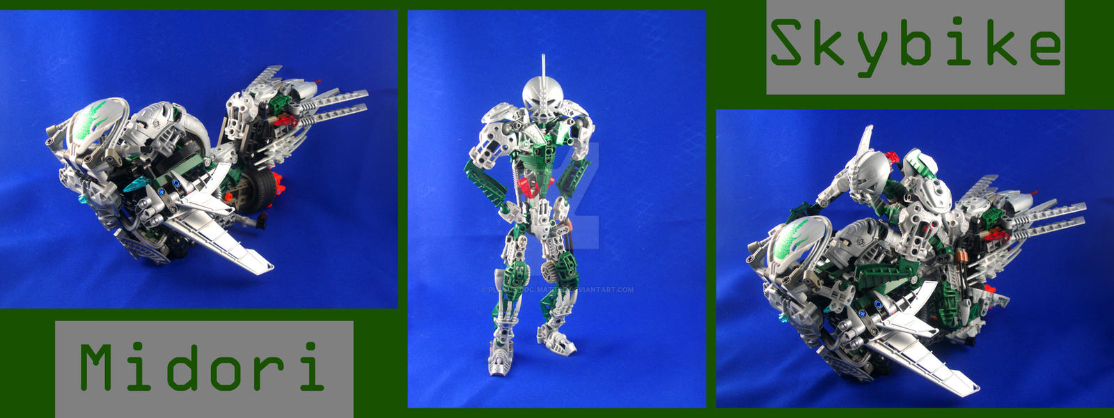 Bionicle MOC Midori+skyspeeder