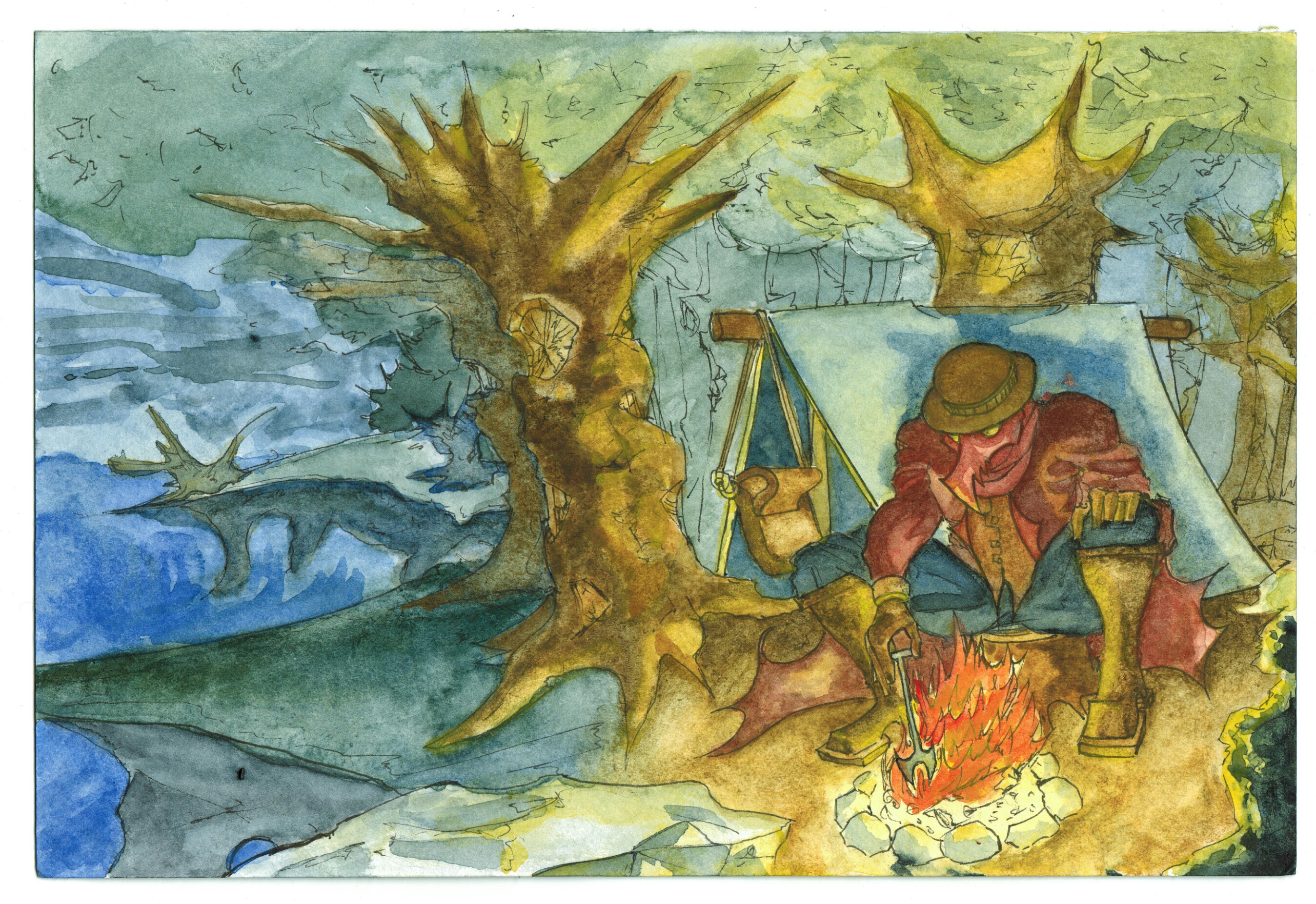 Watercolor Painting by ElmerLobo