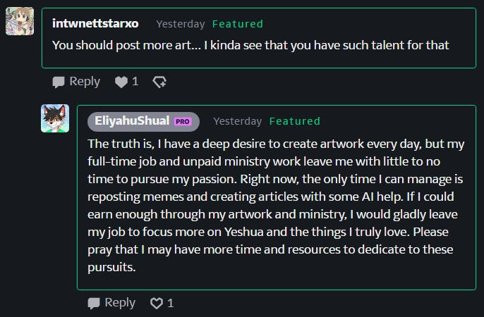 A Sincere Request With An Answer by EliyahuShual on DeviantArt
