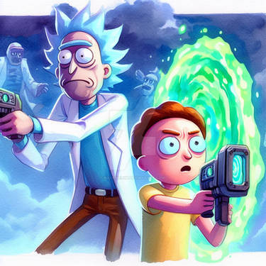 Rick y Morty by Teka230 on DeviantArt