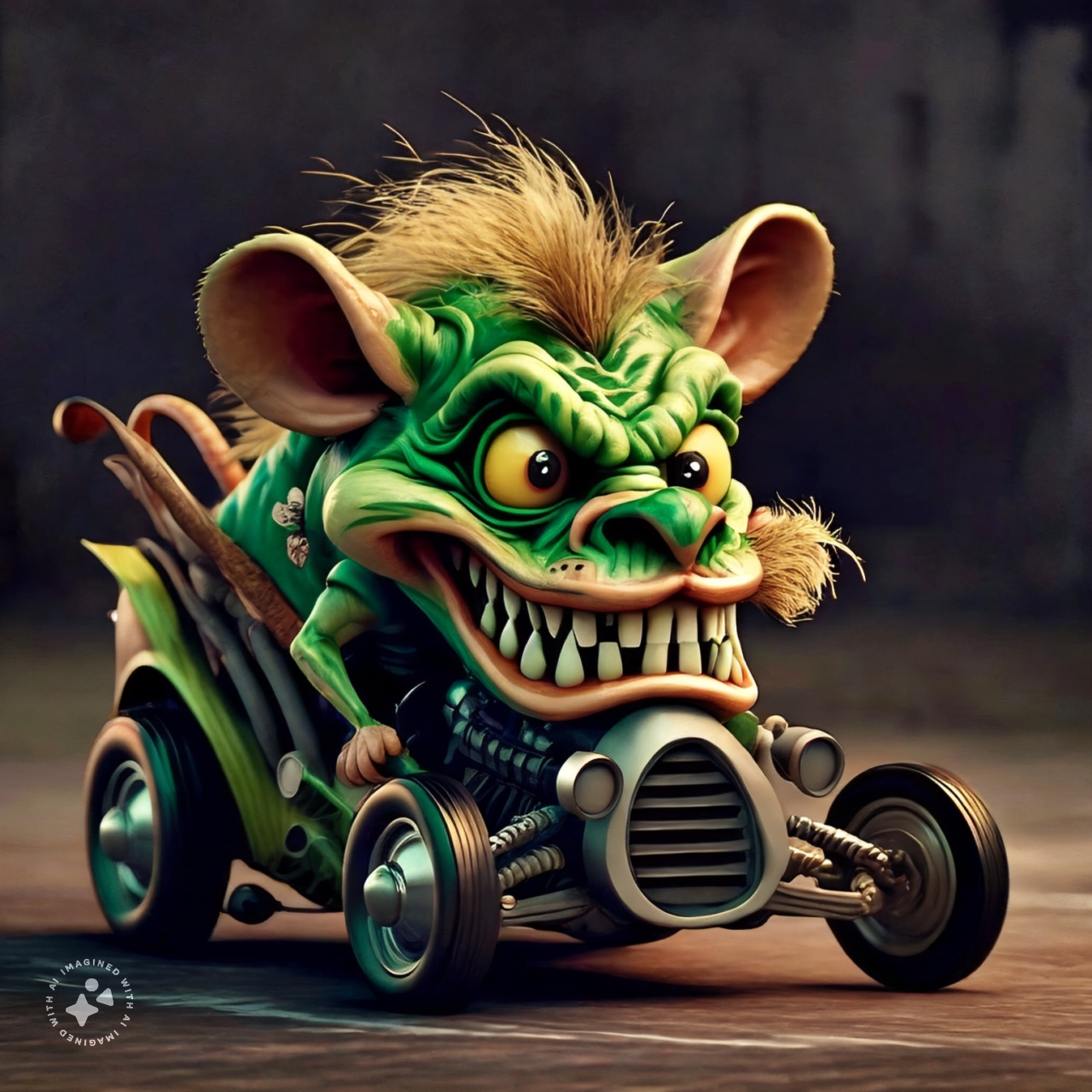 Ed-roth-style-rat-fink-with-bulging-eyes 2 by KaijuSeijin on DeviantArt