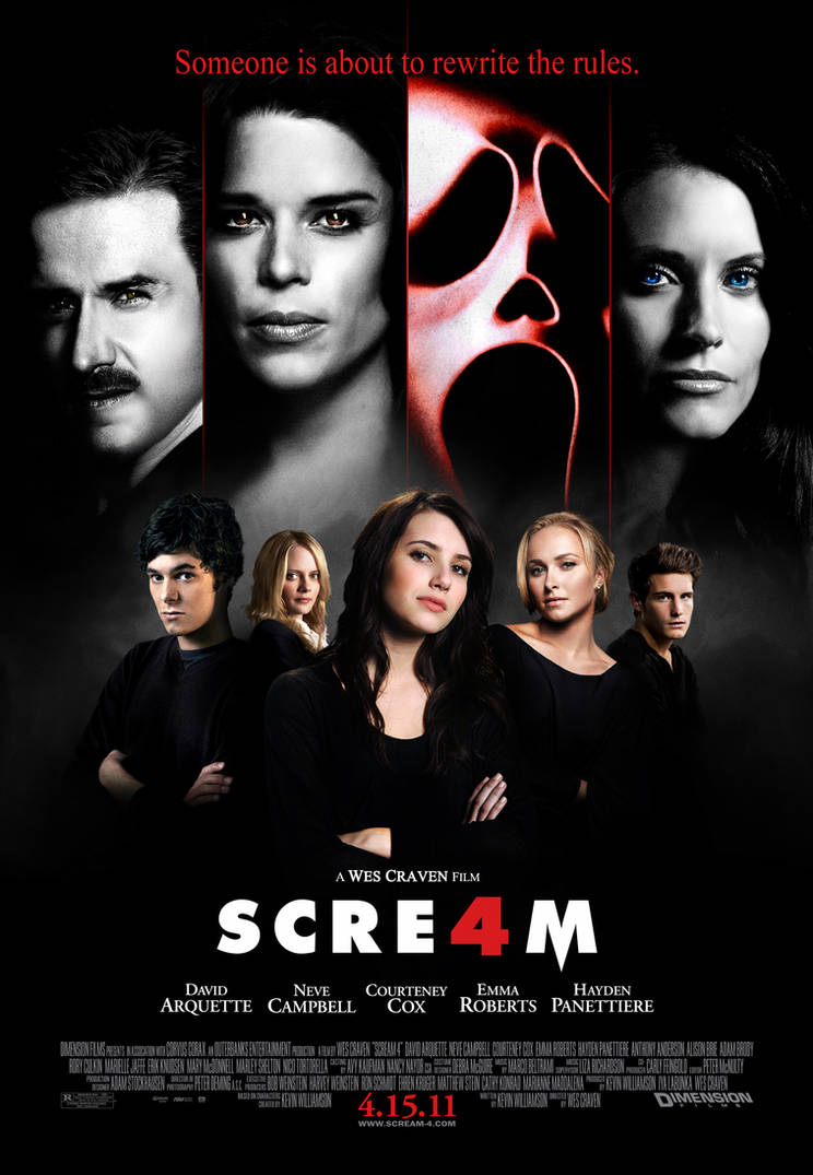 'Scre4m' Final Cast Poster by themadbutcher on DeviantArt