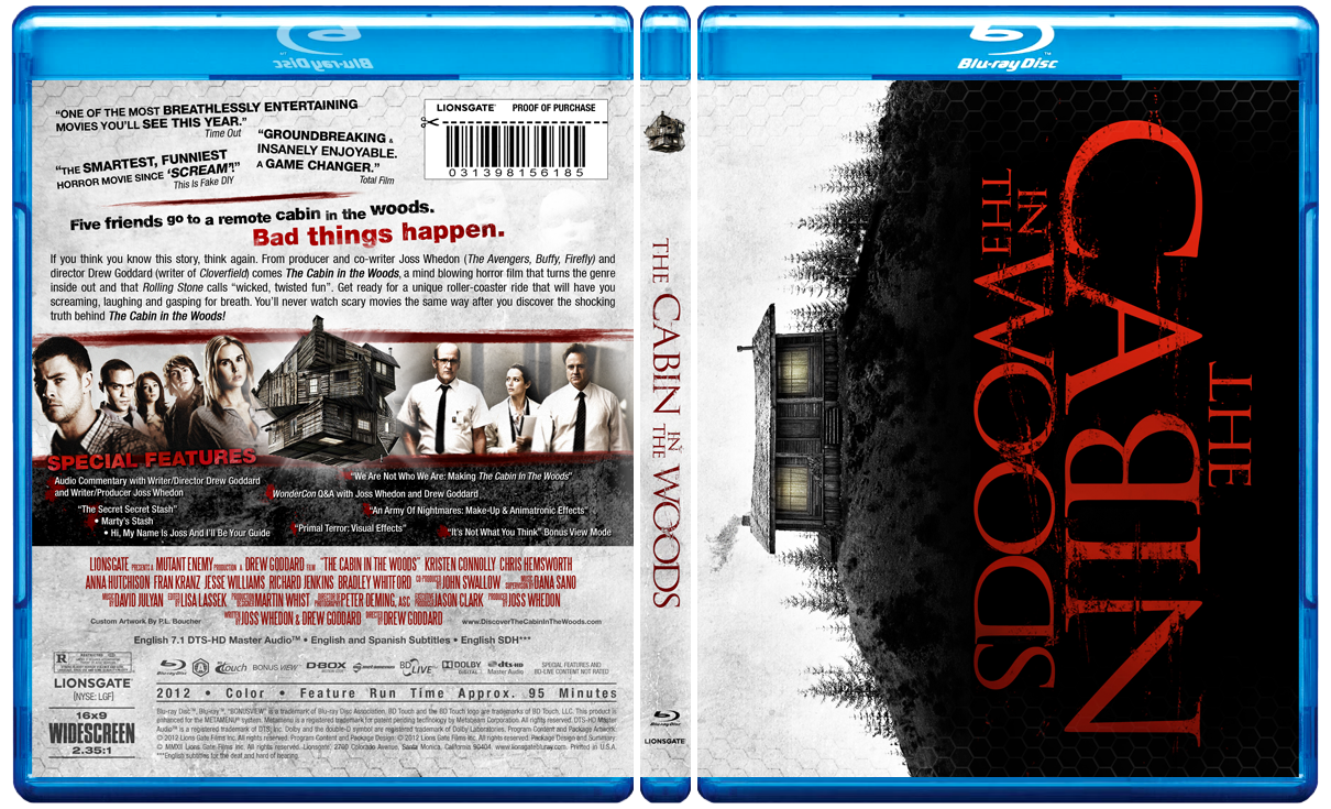 Cabin In The Woods Blu-ray Cover