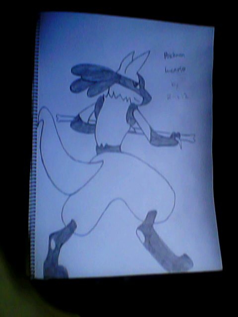 lucario in drawingbook