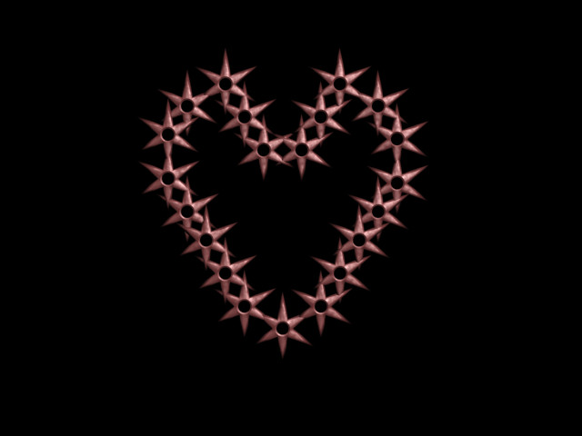 shuriken heart