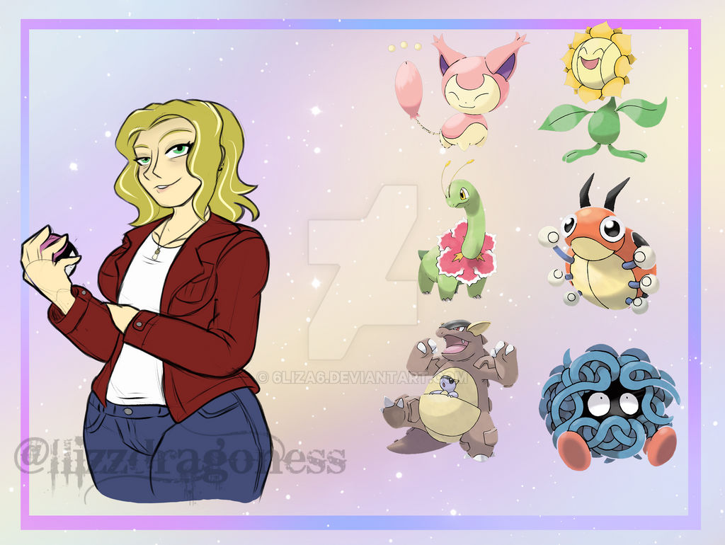 Pokemon team, Mary by 6liza6 on DeviantArt
