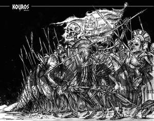 greek skeleton army charges