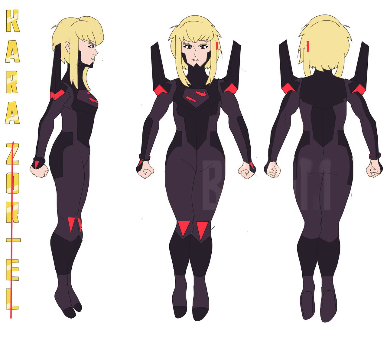 Krypton Armor Kara Kryptonian Armor - Model sheet (MAWS) by lethalBenom on DeviantArt