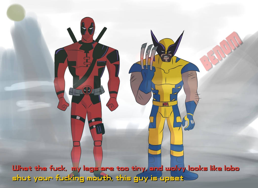 Deadpool and wolverine (bruce timm style) by lethalBenom on DeviantArt