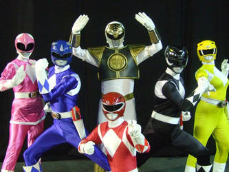 Mighty Morphin Power Rangers cosplay group
