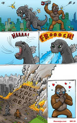 King Kong vs Godzilla by hawanja