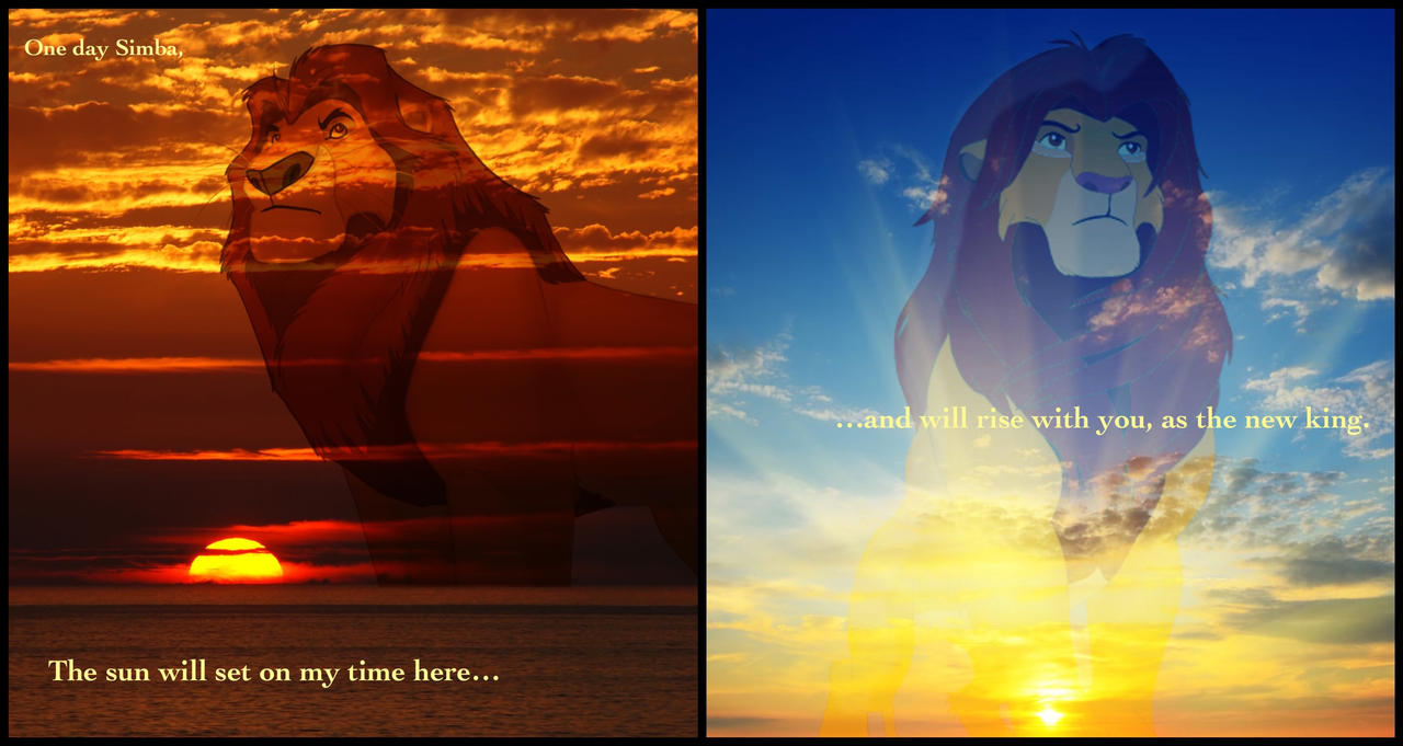 Mufasa (Fall) + Simba (Rise) by BlackWolfSeven on DeviantArt
