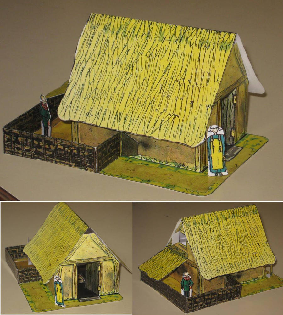 Viking House Papercraft