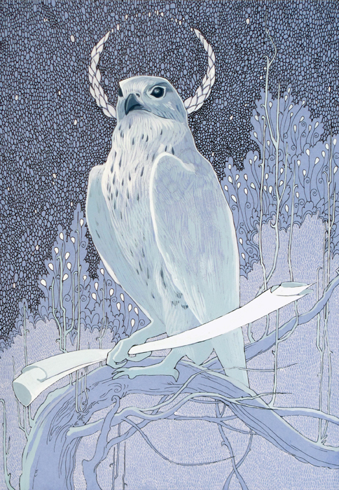 Gyrfalcon by yanadhyana