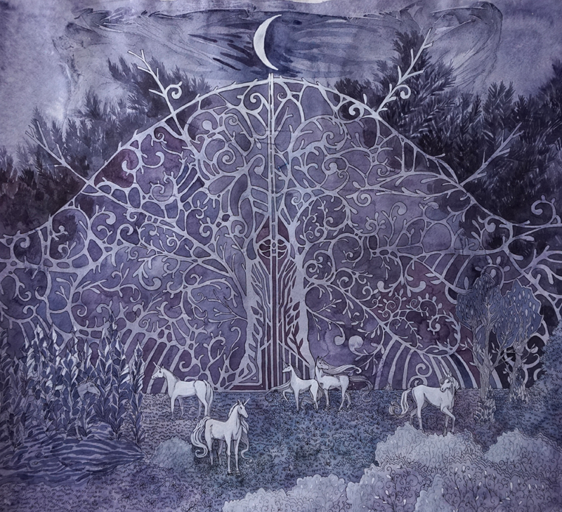 At the Garden Gate by yanadhyana