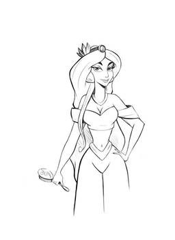 Princess Jasmine doodle