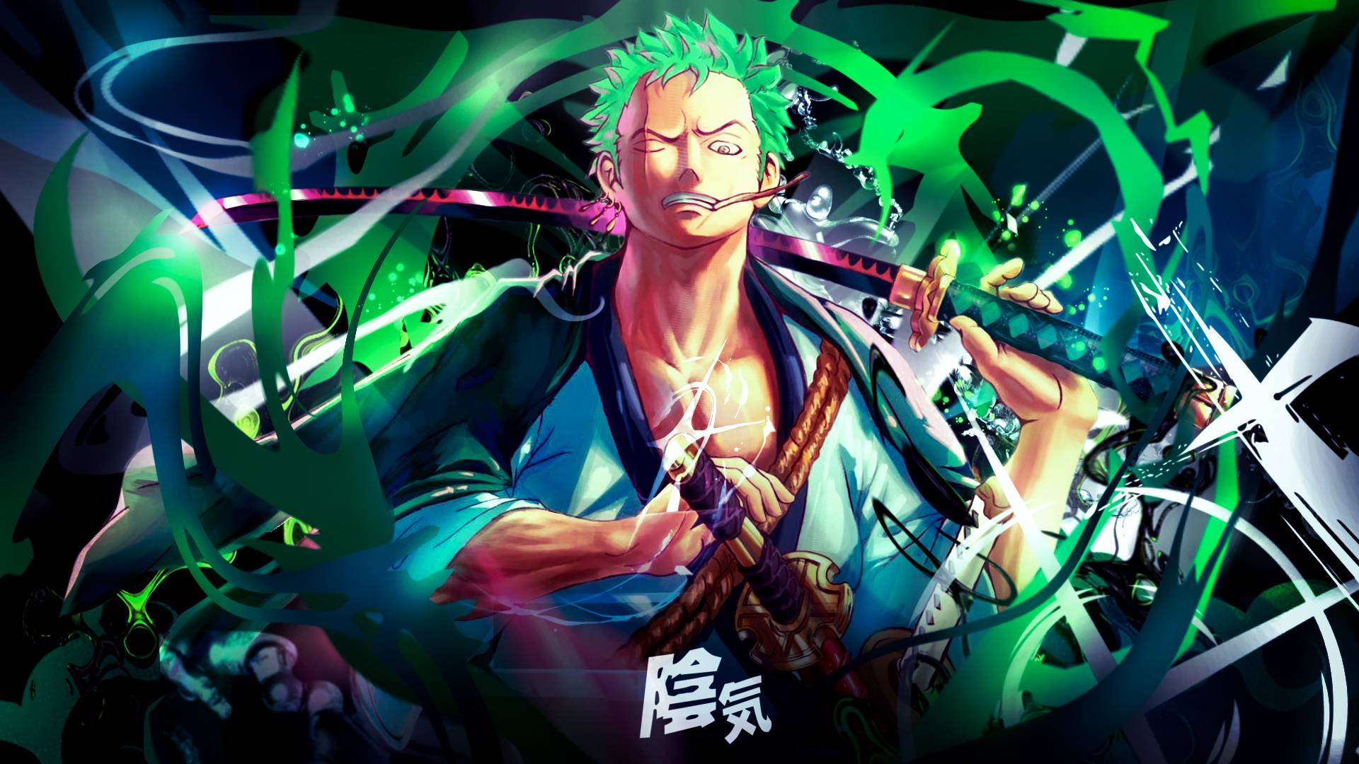 One Piece Wallpaper Set: Roronoa Zoro by MondeM on DeviantArt