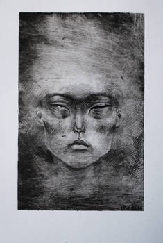 untitled dry point print