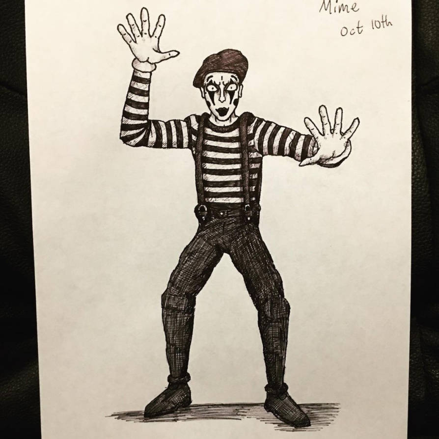 Mime Drawing by OctoRed77x on DeviantArt