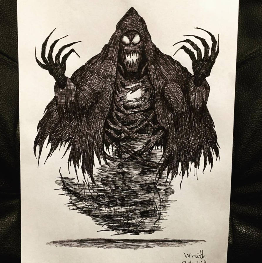 Wraith Drawing by OctoRed77x on DeviantArt