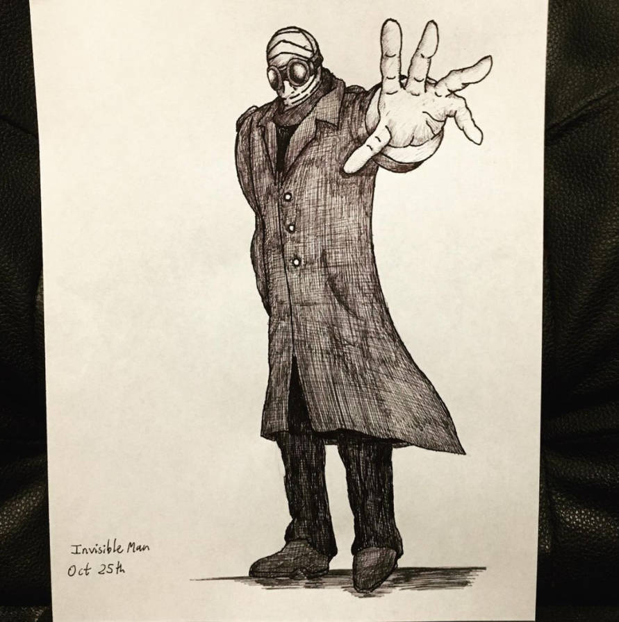 Invisible Man Drawing by OctoRed77x on DeviantArt