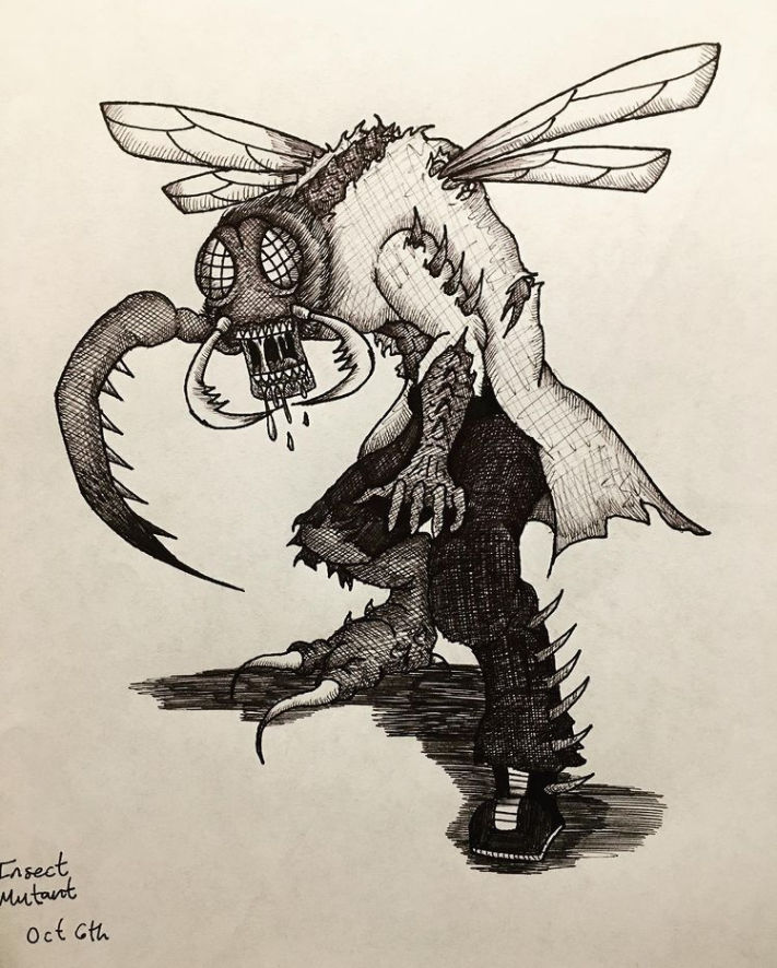 Mutant Insect Cartoon Insect Mutant Drawing by OctoRed77x on DeviantArt