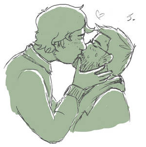 Fluffy JonMartin kisses