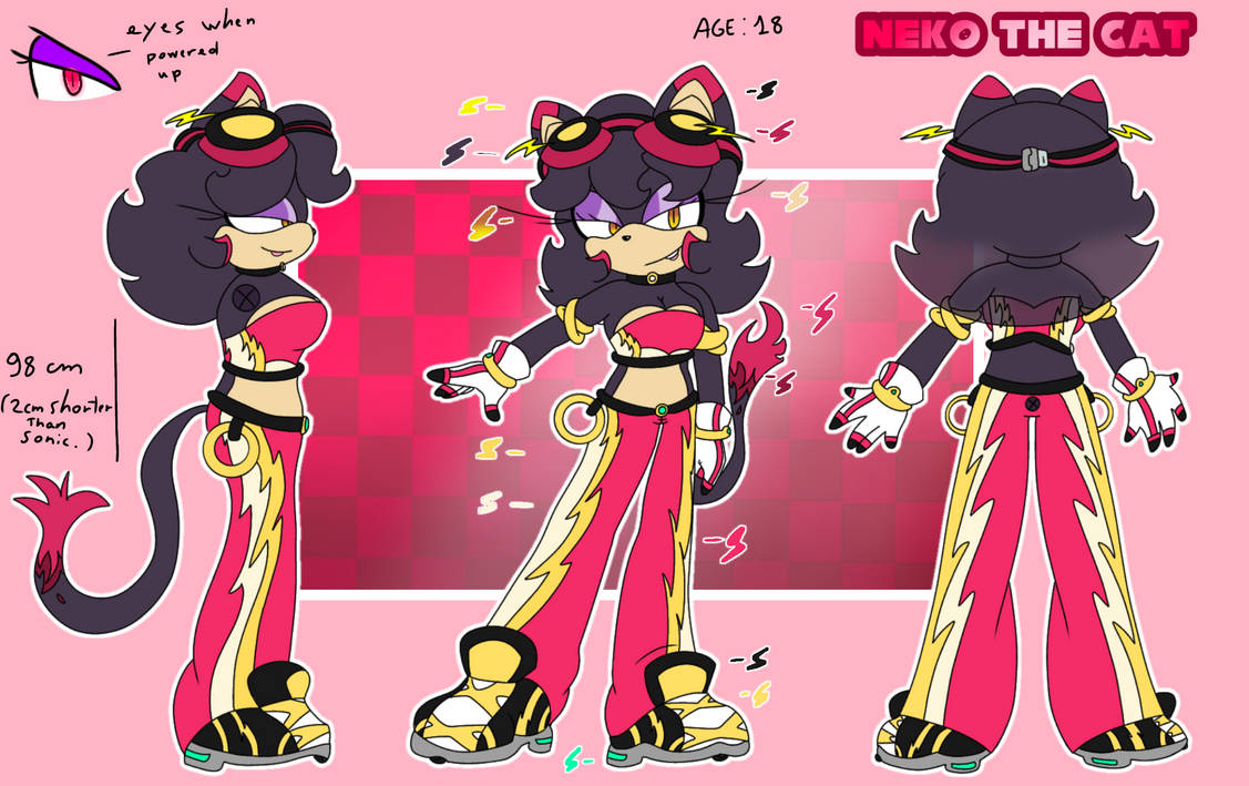 (STH SONA) neko the cat refrence sheet