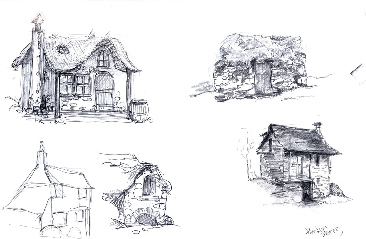 Deviantart Houses Sketch houses by Plumbumstories on DeviantArt