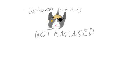 Unicorn Cat Is Not Amused #1