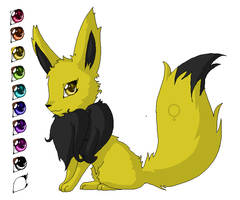 gold and black eevee