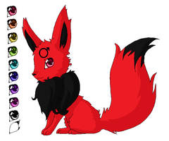 red and black eevee