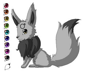 silver and black eevee