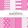 Digital Scrapbook Paper - Basic Patterns 'Magenta'