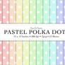 Digital Scrapbook Paper - Pastel Polka Dots