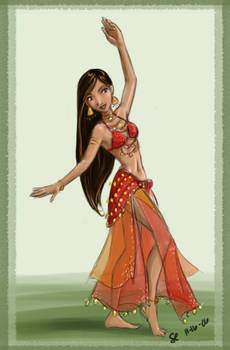 Bellydancer in Red