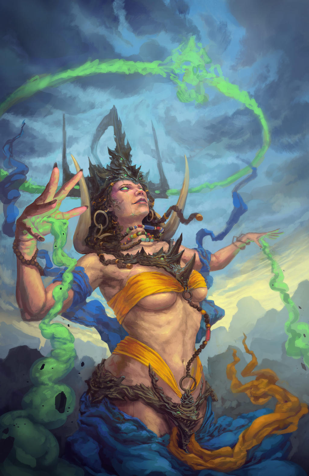 Corrupted Chaman Queen by DoganOztel