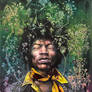 'Jimi Hendrix' - Andy Neuro (120cm x 90cm) acrylic