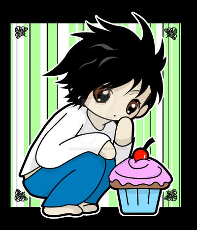 chibi - death note - L