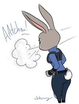 Judy Hopps The Butt of a Sneeze Joke