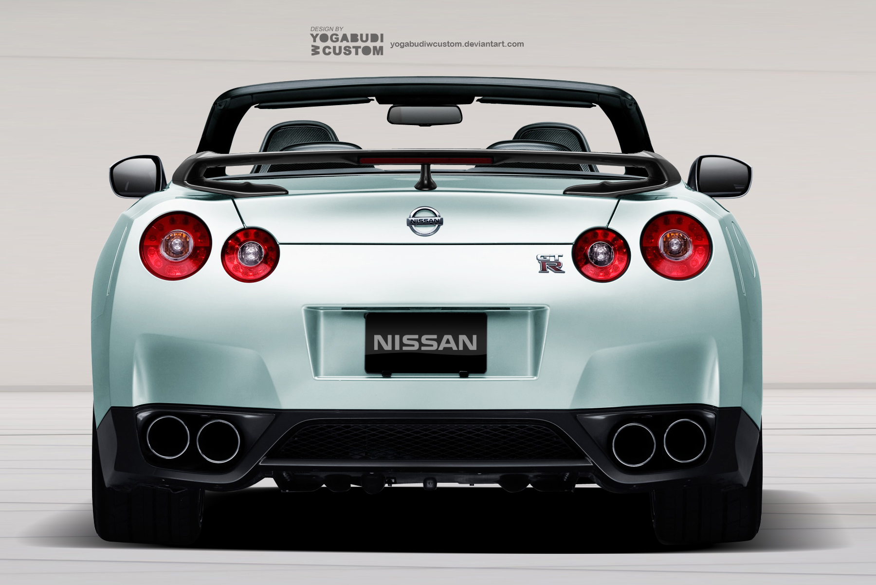 Nissan GTR Convertible - Rear View by YogaBudiwCUSTOM on DeviantArt