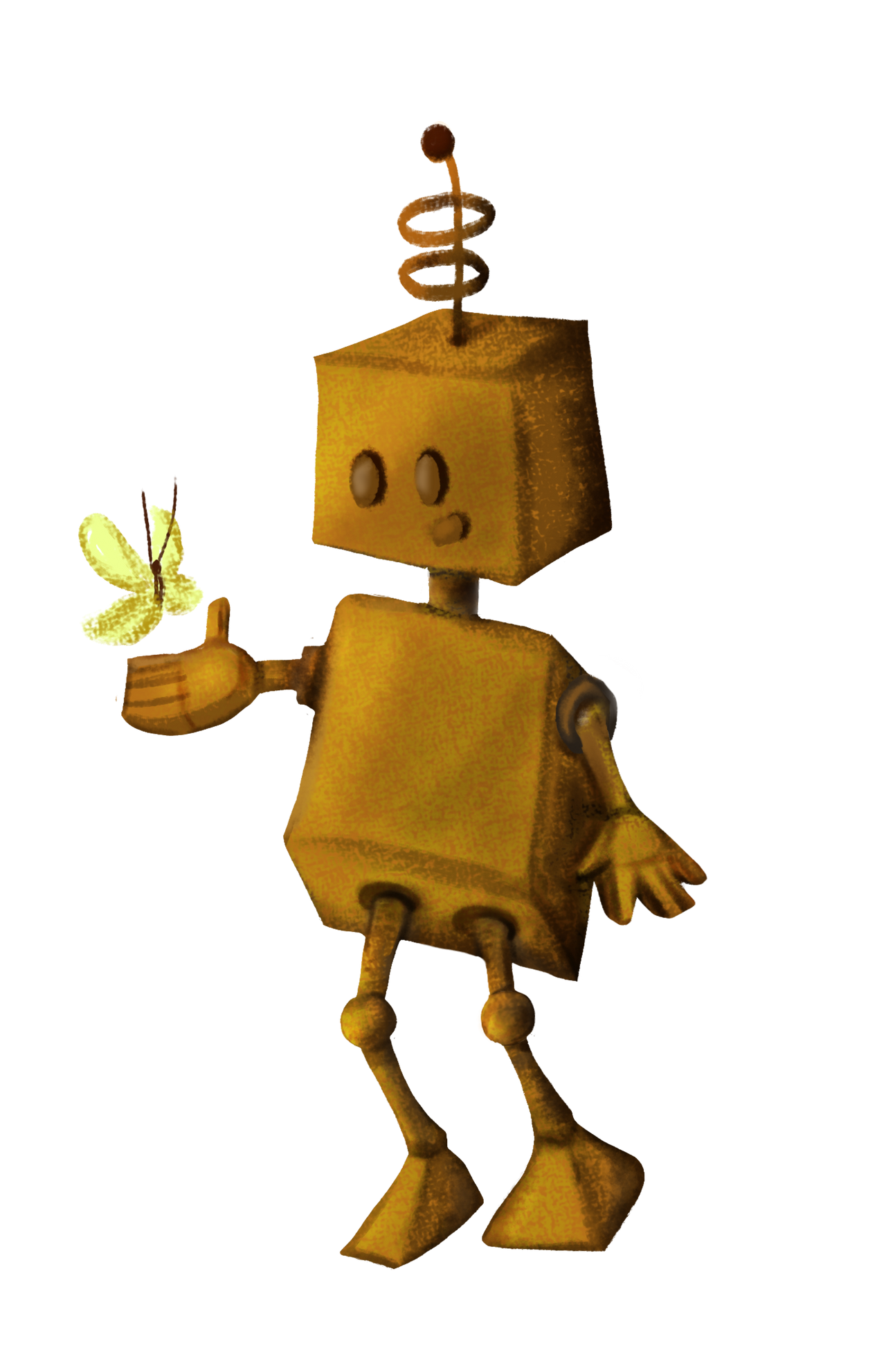 Little rusty robot by sziszcreates on DeviantArt