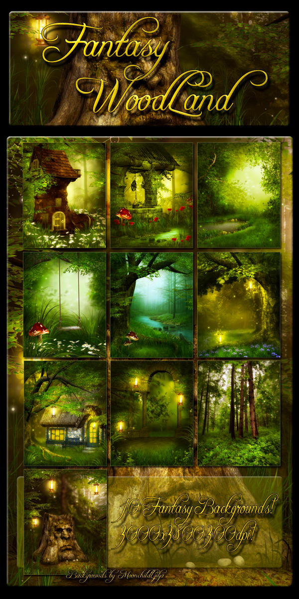 Fantasy WoodLand backgrounds