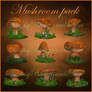 Mushrooms 3d