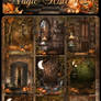 Magic Halloween backgrounds