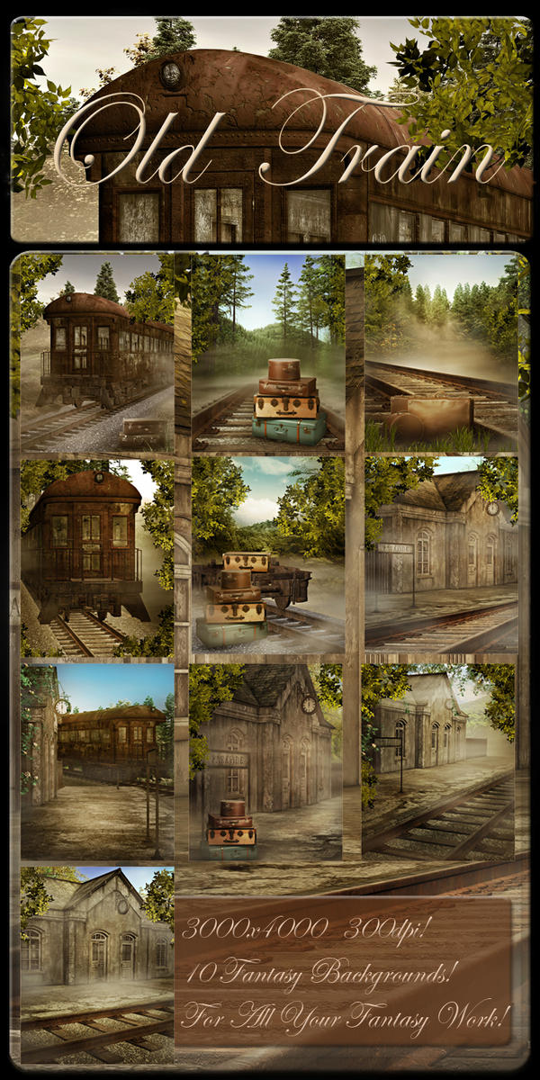 Old Train backgrounds