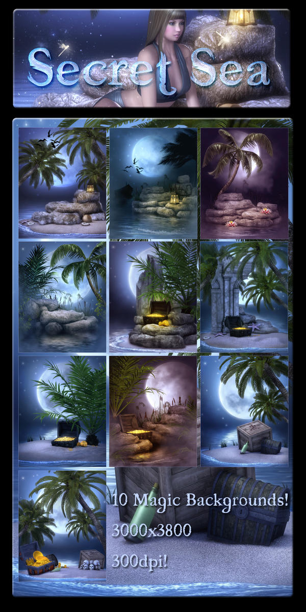 Secret Sea backgrounds