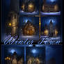 Winter Town backgrounds