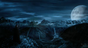 the forgotten valley | matte painting